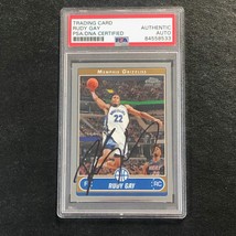 2006-07 Topps Chrome #184 Rudy Gay Signed Card AUTO PSA Slabbed RC Grizzlies - £47.20 GBP