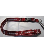 NCAA Alabama Crimson Tide Card Red Logo and Name White Lanyard 23&quot; Long ... - £7.49 GBP