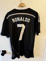 MENS Medium Cristiano Ronaldo #7 Real Madrid CF Emirates Adidas Jersey - $34.64