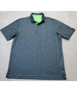 Walter Hagen Polo Shirt Men&#39;s Medium Multi Golf Print Short Sleeve Colla... - $18.49