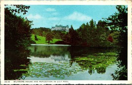 Biltmore House Lily Pool Reflection Asheville North Carolina NC WB Postcard S22 - £3.14 GBP