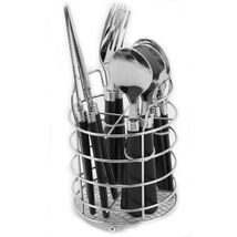 Gibson Sensations II 16 Piece Stainless Steel Flatware Set with Black Ha... - $37.23