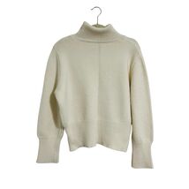 Lemui Korea Soft Wool Turtleneck Sweater Size M Ivory Relaxed Fit Fall NWT - $39.59