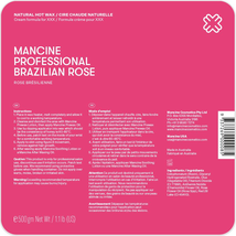 Mancine Hard Wax, Brazilian Rose, 4 Discs, 1.1lbs