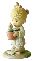 Precious Moments May Figurine 1989 Miniature Monthly Figures 2-3/8&quot; Girl... - $7.84