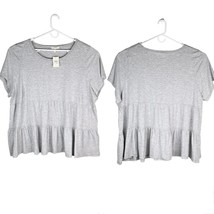 Loralette Lexi Tiered Tee Grey Marble 26/28 New - £15.95 GBP