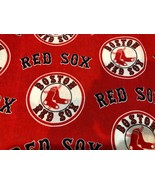 AUTHENTIC MLB BOSTON RED SOX 100% COTTON FABRIC ***ONE YARD*** - £21.91 GBP
