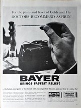 Bayer Aspirin Brings Fastest Relief Medicine Relief-1961 Vintage Print Ad - £6.63 GBP