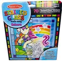 Melissa &amp; Doug Stained Glass, Unicorn Art Activity  70+ Stained Glass St... - £7.76 GBP