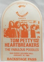TOM PETTY - VINTAGE ORIGINAL 1980 SAN DIEGO CLOTH CONCERT BACKSTAGE PASS - $27.38 CAD