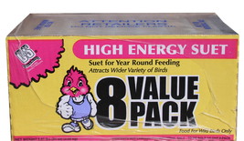 C&amp;S Products High Energy Suet Value Pack 8 Pack Suet Cakes New Wild Bird - £21.42 GBP