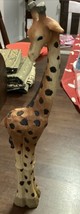 Large Resin Painted Giraffe Figurine Statue 15&quot; Wildlife African Home Decor - $19.80