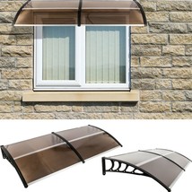 Diy 40&quot;X 80&quot; Outdoor Polycarbonate Front Door Window Awning Patio Canopy... - £73.17 GBP