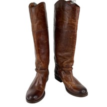 Frye Melissa Seam Tall Boots 5.5B Cognac Brown - $89.00