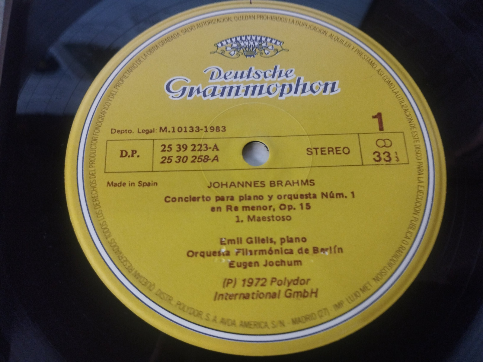 Brahms 2 Concertos Para Piano Gilels Jochum 1972 - 2 X LP 12" Vinyl VG/VG Item image 4