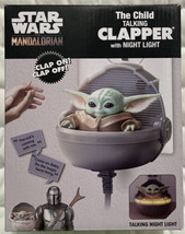 Star Wars The Mandalorian Baby Yoda Talking Clapper With Night Light Retail Box - £23.96 GBP