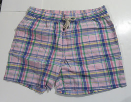 Polo Ralph Lauren Mens Swim Trunks Pink Plaid Size XL NWT - $49.99