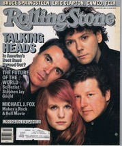 VINTAGE Jan 15 1987 Rolling Stone Magazine #491 Talking Heads Michael J Fox - £15.81 GBP