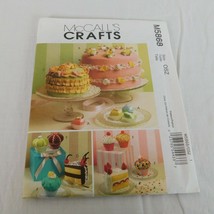 McCalls Crafts M5868 Cupcake Cakes Petits Fours Pincushions Sachets Magnets - $7.85