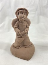 VTG Lil&#39; Sweet Heart&#39;s Small Native Sculpture TnT 1995 Angel Letter Adobe Resin - $23.74