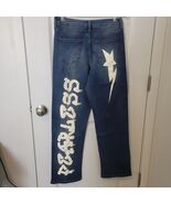 RISE SUPPLY CO Straght Leg &quot;Fearless&quot; Denim Jeans Size 7 NWT High Rise NWT - $670.26 MXN