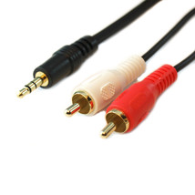 15 Ft (5 Meter) Premium 3.5Mm Stereo To 2-Rca Audio Cable - Gold Plated - $19.99