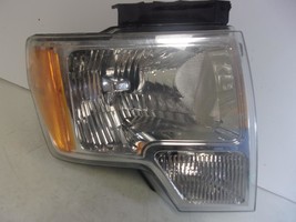 2010 2011 2012 FORD F150 PASSENGER RH HALOGEN HEADLIGHT W/ BRIGHT TRIM OEM - $44.10