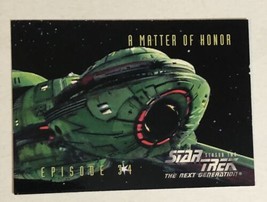 Star Trek TNG Trading Card Season 2 #158 A Matter Of Honor - £1.55 GBP