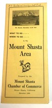 1950 Mount Shasta California Chamber Of Commerce Advertising Travel Map Brochure - £13.59 GBP