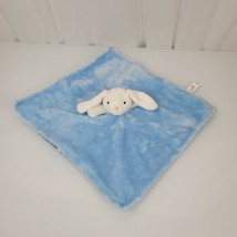 TCP The Children Place Blue White Bunny Rabbit Baby Blanket Lovey Satin Security - £63.30 GBP