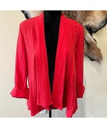 Chico’s Red Open Front Jacket - $544.14 MXN