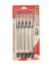 Pentel R.S.V.P. Ballpoint Pen, Fine Line, Black 5 Count  Pens 07697 Latex-Free - $7.99