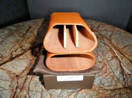 Brizard  "Show Band" 3 Cigar Case Gordo & Sottile  Lighter Ostrich Tan NIB image 9