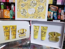 Versace Yellow Diamond Women 3 piece EDT Gift Set Spray Lotion Gel ** NEW IN BOX - £79.59 GBP