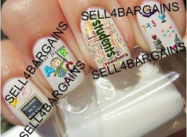 TEACHER WITH CLASS》BEST TEACHER》#1 TEACHER》Nail Art Decals - $9.16