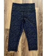 PrAna  Women’s Black Leopard Capri Leggings Yoga Athletic Size Small  EUC - $40.58 CAD