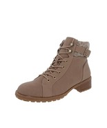 Style &amp; Co. Womens 10 M Taupe Faux Suede Lace Up Ankle Booties DISPLAY JD8 - $678.65 MXN