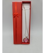 Cabochon Dome Necklace 22&quot; 925 Silver Chain - New in Gift Box - £2.32 GBP