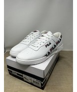 Fila Original Fitness Tape White Black Red Shoes Sneakers Size 12 - €33,60 EUR