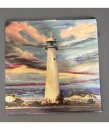 Rare Isle Casino Hotel-M Moran Ceramic Artwork - Biloxi Lighthouse Spoon... - $34.71 CAD