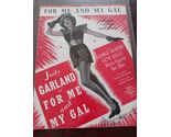 For Me And My Gal sheet music Judy Garland George Murphy Gene Kelly - $18.69