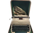 Remington Quiet-Riter Miracle Tab Typewriter Green Keys 1950s w/ Case Po... - $96.57