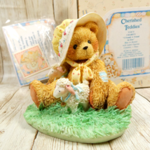 Cherished Teddies 910678 CHARITY - Found A Friend In Ewe - Bear Bonnet Lamb EUC - £8.88 GBP