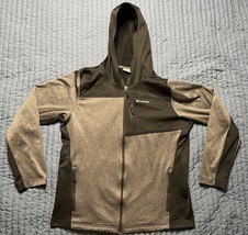 Columbia Full Zip Fleece Jacket Men’s Size Large Gray &amp; Black - $16.00