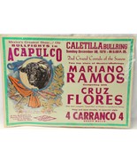 Mexican Bullfighter Poster Acapulco Mexico Superior Beer Dec 30 1979 Ram... - $2,770.23 MXN