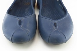 Crocs Women Size 4 M Blue Flat Synthetic Shoes - £13.41 GBP