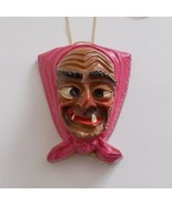 Vintage German Moss Witch Mask Pendant Schwenningen Mooshexe Fools Guild - £15.51 GBP