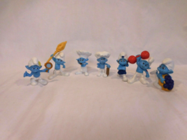 7 McDonalds 3 Inch PVC Smurf Figures All Different - £7.90 GBP