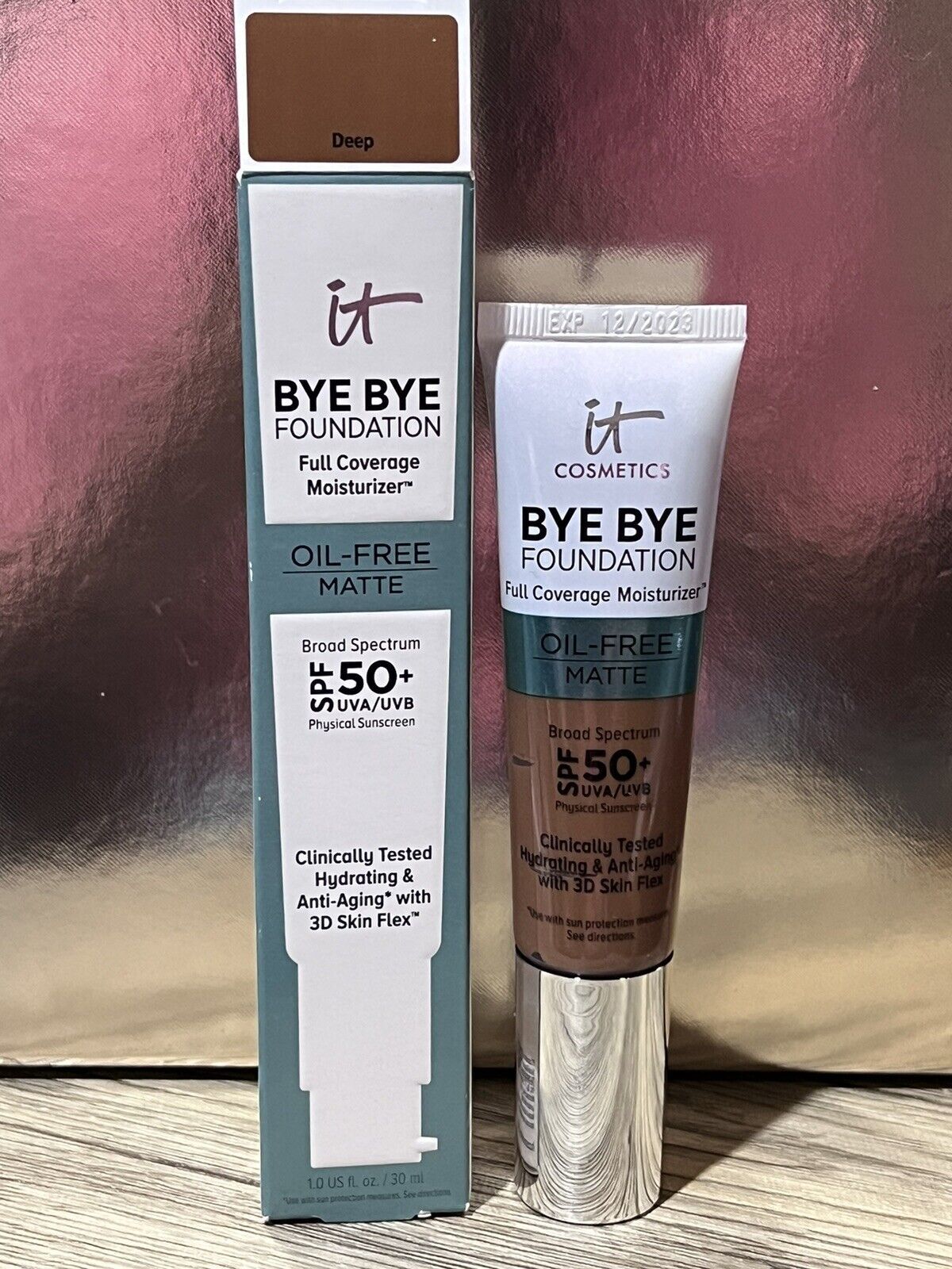 IT Cosmetics Bye Bye Foundation Oil Free Matte *DEEP* NEW SPF Expire 12/23 - $18.99
