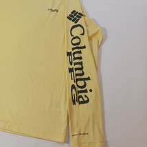 Columbia PFG M1409 Mens Yellow Fishing Graphic Long Sleeve Pullover Shirt Size S image 12